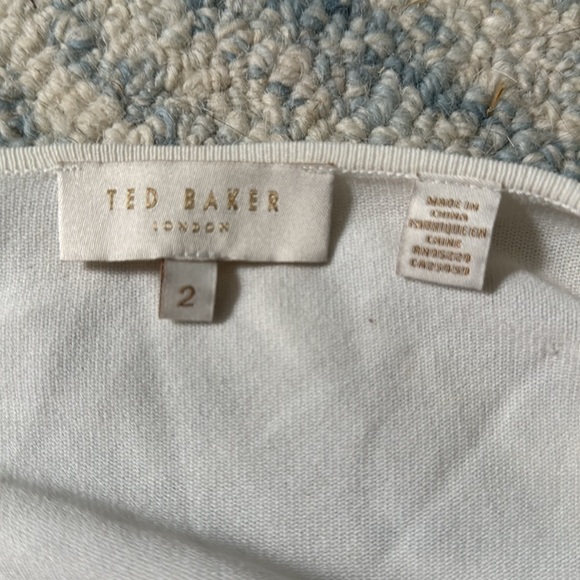 Ted Baker Ferliss Nectar Back-Pleat cherry blossom and bird Cardigan 2 - Picture 6 of 7